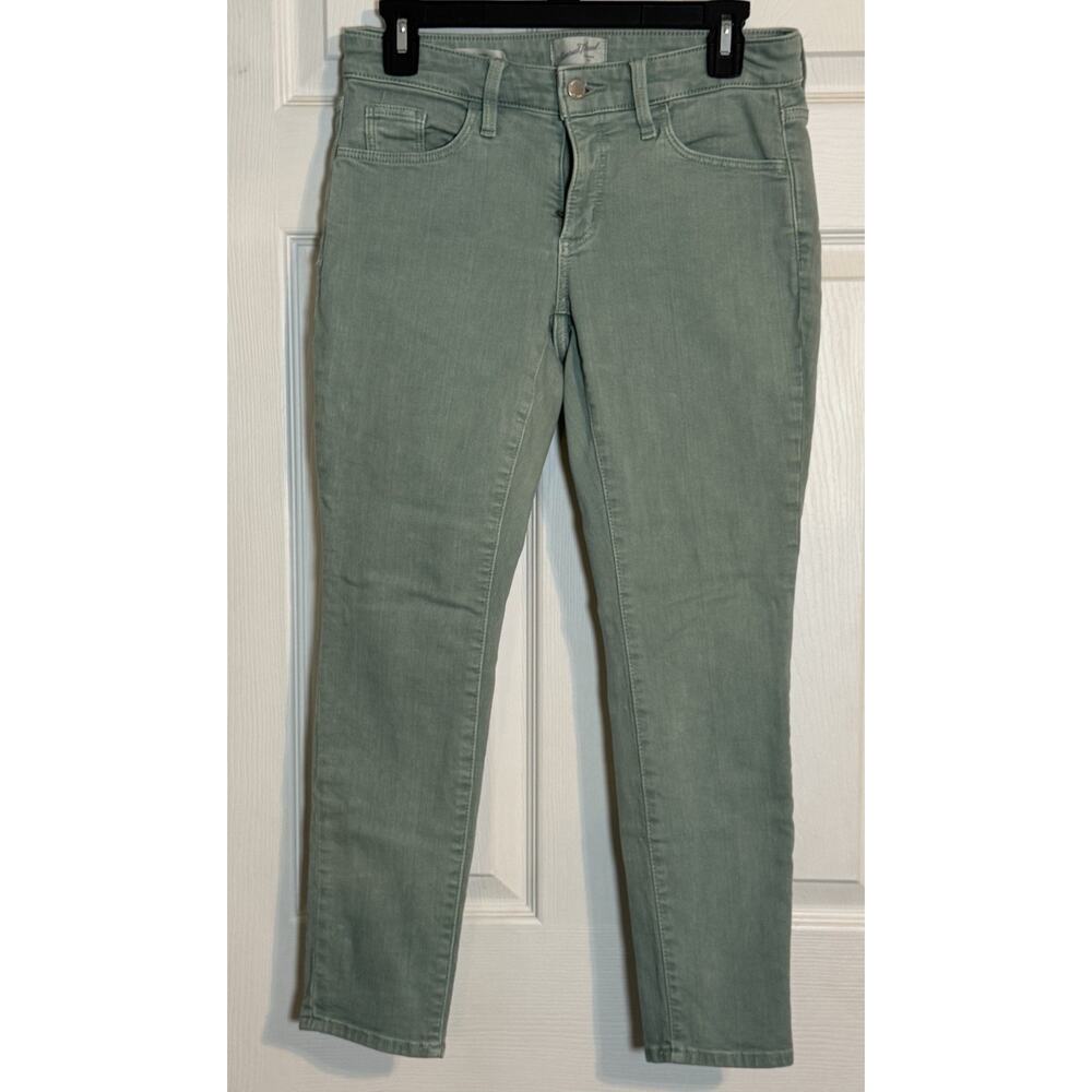 Universal Thread Women's Green Straight Leg Mid Rise Skinny, 2